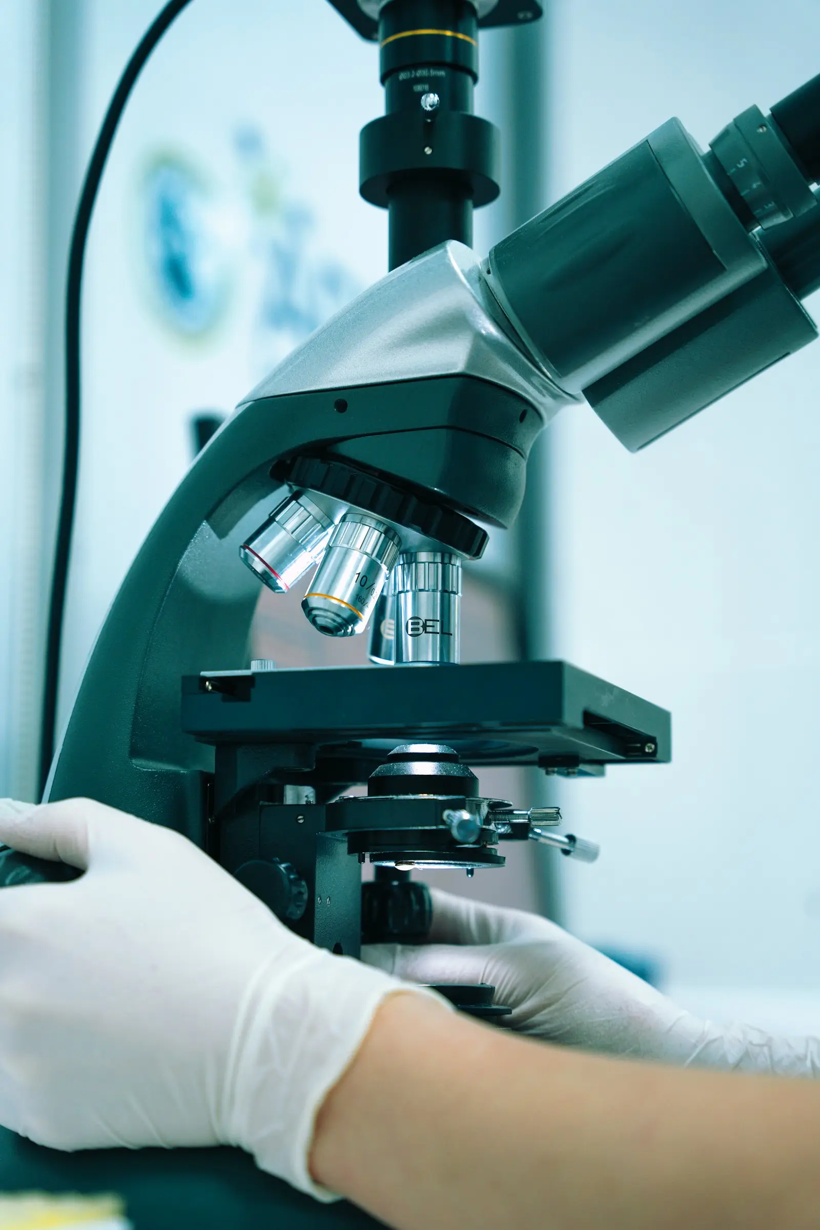 A laboratory microscope